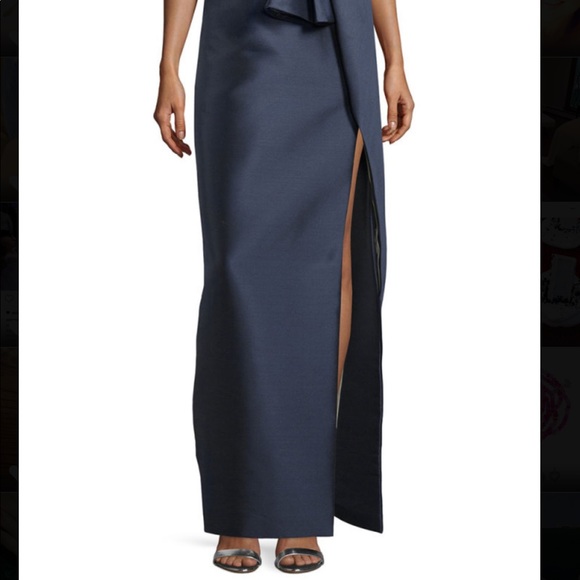 J Mendel navy gown size 6/8 - Picture 4 of 5